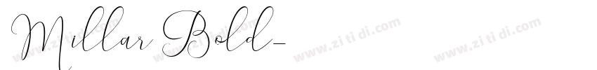 Millar Bold字体转换